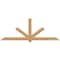 Ekena Millwork Kennewick Timber Gable Bracket, Western Red Cedar, 108"W x 40"H x 3 1/2"D x 5 1/2"F, 9/12 Pitch GBW108X40X0406KEN00SWR - alternate 1